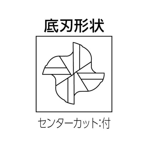 【お取り寄せ】三菱K 4枚刃エクスターハイパワー 超硬スクエアエンドミルミディアム刃長(M)｜bungubin｜02