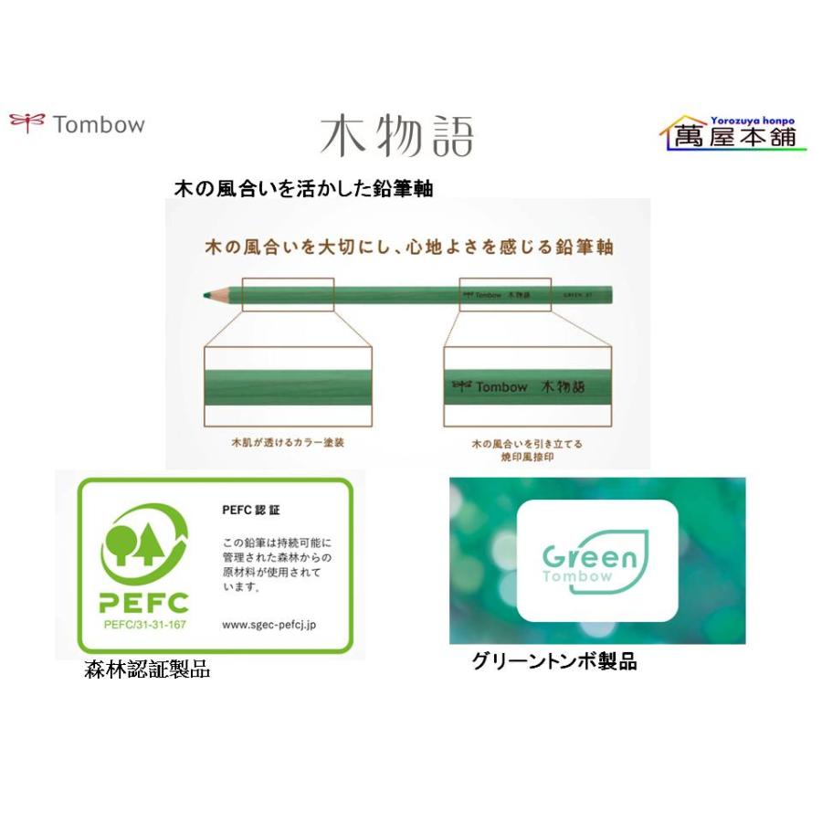トンボ鉛筆 紙箱入色鉛筆S 木物語六角軸 12色セット (CQ-KS12C) : 萬屋