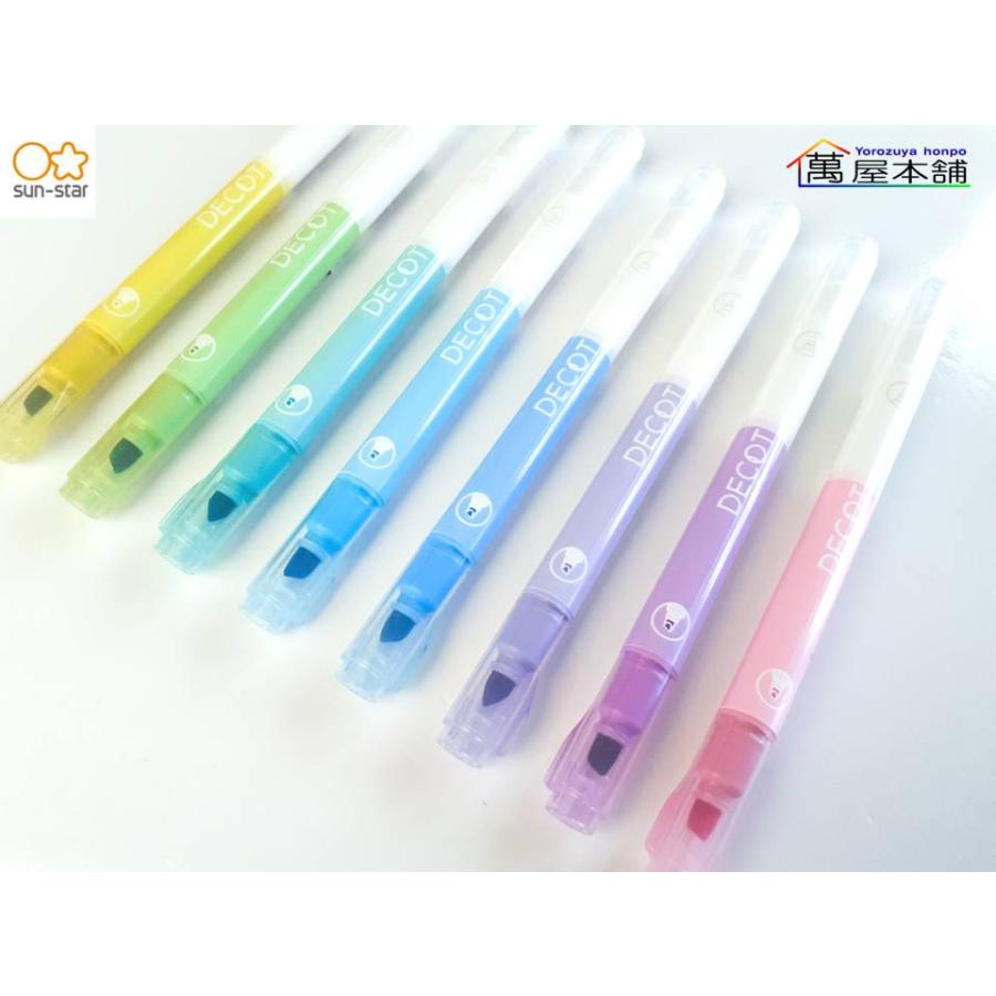 サンスター文具 サンスター 白抜きマーカー DECOT(デコット) 8色セット 水性染料マーカー+細字消しペン【S4541847】 : 萬屋 ...