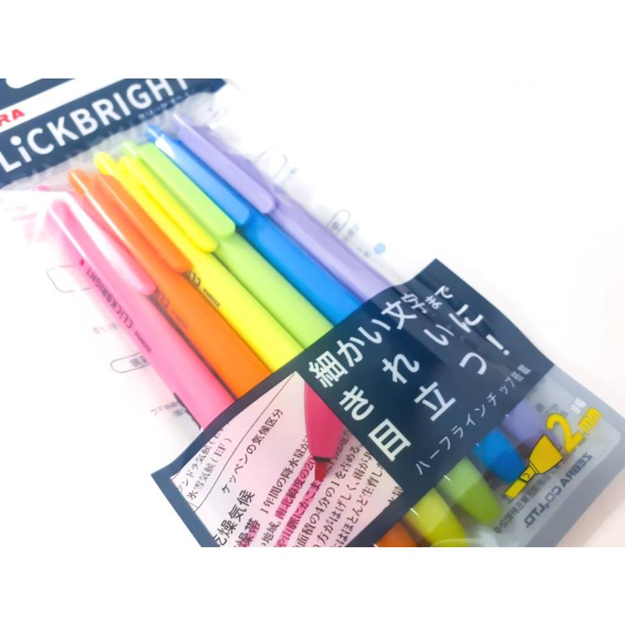 ZEBRA 新登場 ゼブラ CLiCKBRIGHT クリックブライト 6色セット ZEBRA 新登場 ゼブラ CLiCKBRIGHT クリックブライト 6色セット