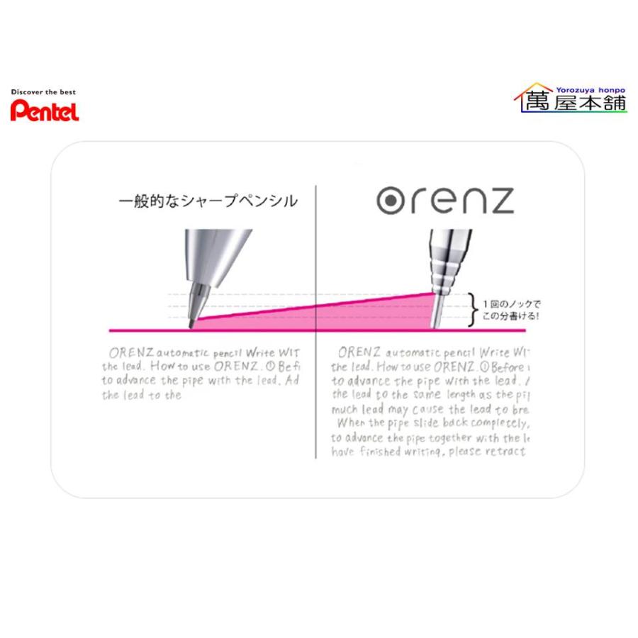 オレンズ ぺんてる オレンズ ORENZ 限定クリアボディ 0.5mm XPP505