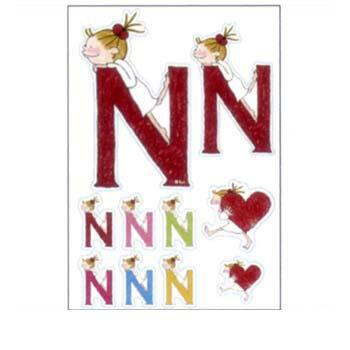 ココちゃんk様確認用 グリーティングライフ COCO ココちゃん アルファベットステッカー N