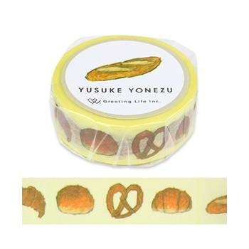 グリーティングライフ 米津祐介 マスキングテープ パン 15mm 7m Yzz 157 文具マルシェ 通販 Yahoo ショッピング