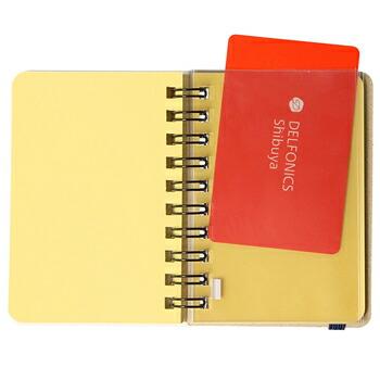 デルフォニックス ロルバーン ポケット付メモ ミニ レッド 500306 124