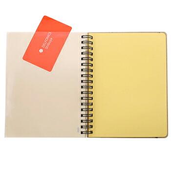 デルフォニックス ロルバーン ポケット付メモ L ブラック 500055 105