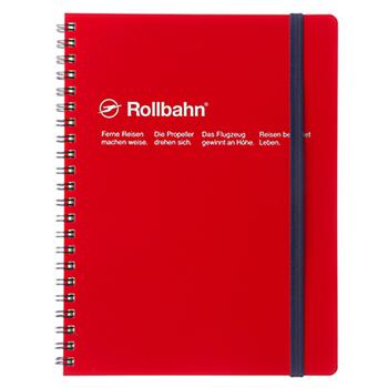 デルフォニックス ロルバーン ポケット付メモ A5 レッド 500056 124・2