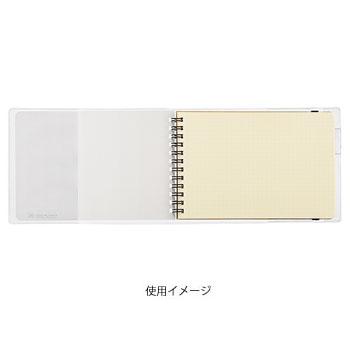 デルフォニックス ロルバーンポケット付メモカバー クリア 横型 L