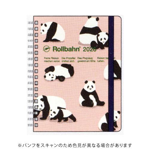 ロルバーン　メモL パンダ2冊　LOTTE3冊+マステ3点 グランツ3冊紙袋付 デルフォニックス 2026年手帳 ロルバーンダイアリー アニマル L パンダ