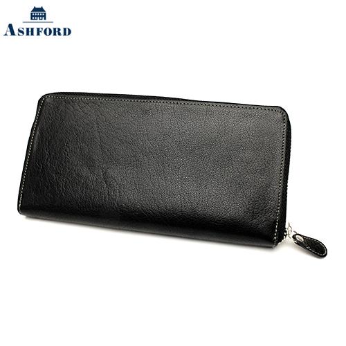アシュフォード ディープ 長札 ブラック 財布 Ashford 8979-011 : 文具