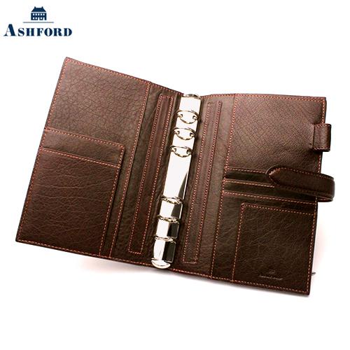 【システム手帳】ASHFORDディープ　バイブルサイズ19ミリ　ブラウン ASHFORD アシュフォード システム手帳 ディープ BIBLE 19mm ベルト