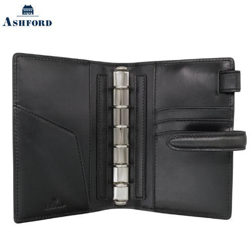 ASHFORD システム手帳 シャルトル ブラックM6 アシュフォード システム 