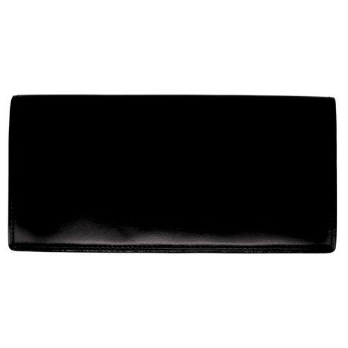 キプリス　コードバン　マチあり 小銭入れ　長財布 ブラック　ファスナー　シラサギ モルフォCYPRISキプリス コードバン×シラサギ長財布小銭入れ付き