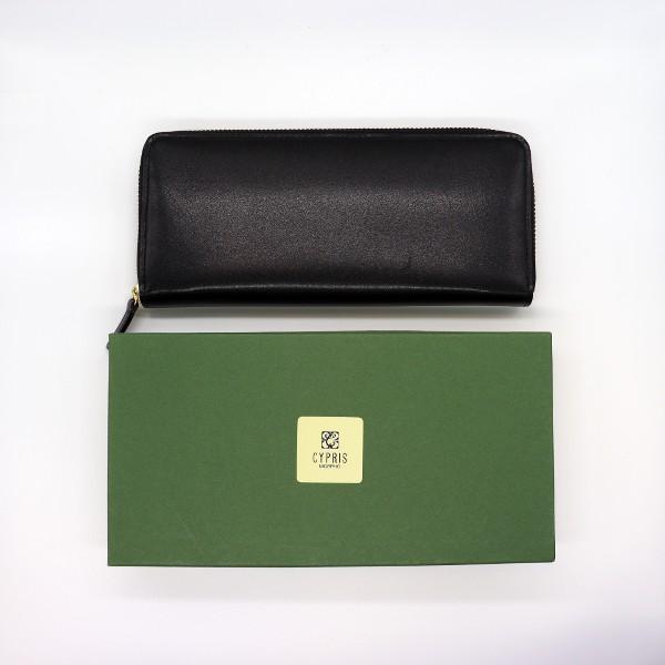 CYPRIS キプリス ハニーセル シラサギレザー 長財布 ラウンドジップ 美品 CYPRIS（キプリス）ラウンドファスナーハニーセル長財布｜シラサギ