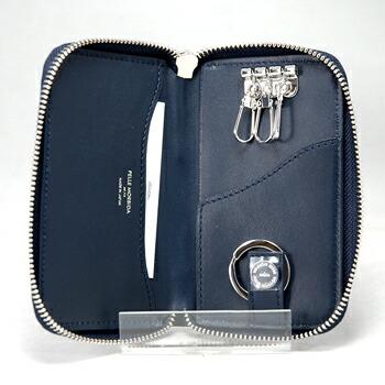 ペッレモルビダ キーケース ネイビー 鍵入れ 革小物 Barca(バルカ