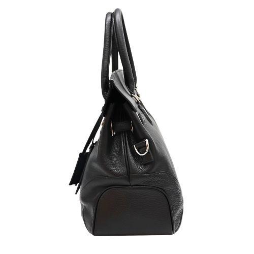 ペッレモルビダ フラップボストンバッグ Mサイズ 鞄 ブラック PELLE