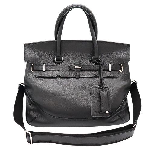 ペッレモルビダ フラップボストンバッグ Mサイズ 鞄 ブラック PELLE
