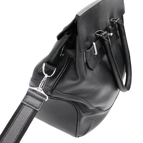 ペッレモルビダ フラップボストンバッグ Mサイズ 鞄 ブラック PELLE
