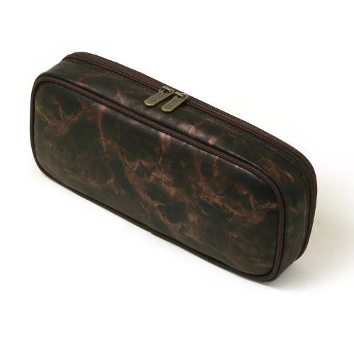 【新品未使用】フェラガモ　FERRAGAMO ブラウン ペンケース　筆箱　茶色 ☆ルンルンLOONLOON 663ストーンペンケース 筆箱 コーヒーブラウン