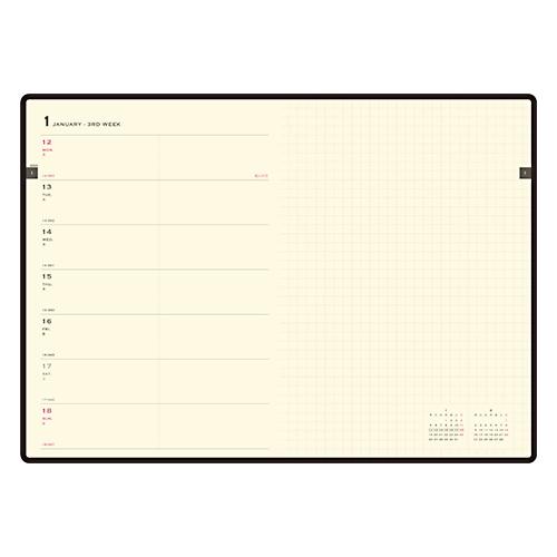 ☆パイロット 2026年版手帳 オーディナル3 見開き1週間+メモ B6