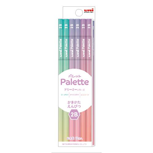 三菱鉛筆 学童 uni Palette(ユニパレット) かきかたえんぴつ ドリーミーシリーズ 2B(12本入)  K56452B | 