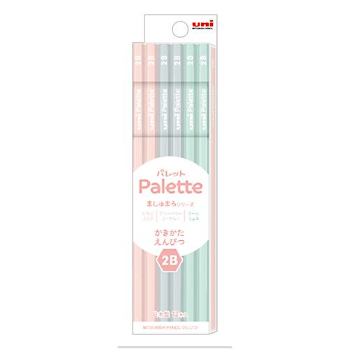 三菱鉛筆 学童 uni Palette(ユニパレット) かきかたえんぴつ ましゅまろシリーズ 2B(12本入)  K56462B | 