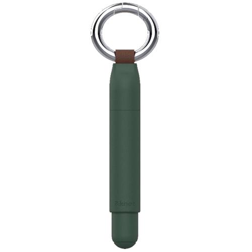 新品三角カラビナ+ポール付「ほぼ未使用保証書付」マックワン　グラスカーキL ☆三菱鉛筆 &knot アンドノット カラビナ付きボールペン ジェット