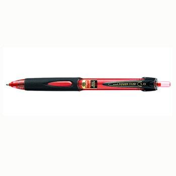 三菱鉛筆 加圧ボールペン パワータンク ノック式 1.0mm 赤(インク:赤