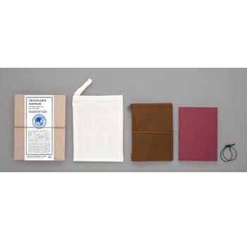デザインフィル トラベラーズノート パスポートサイズ キャメル