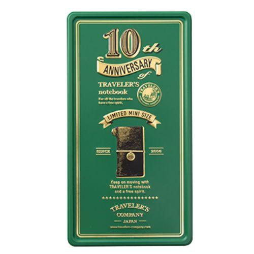 デザインフィル 限定 トラベラーズノートミニ 10周年 缶セット 黒