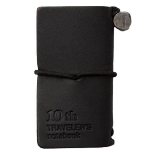 トラベラーズノート 10周年記念ミニサイズ 黒　BLACK 10周年　ブラック デザインフィル 限定 トラベラーズノートミニ 10周年 缶セット 黒