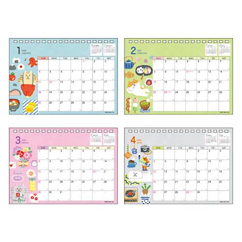 マインドウェイブ 2026年版卓上カレンダー ごろごろにゃんすけ まいに