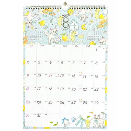 クローズピン 2026年版 たけいみき A3 壁掛けカレンダー Clothes-Pin