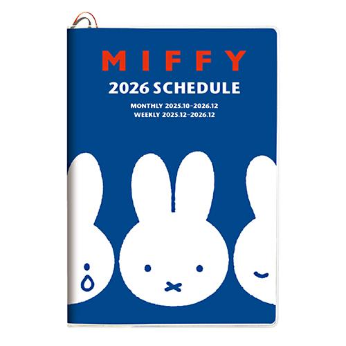 ☆スクエア 2026年版手帳ミッフィー B6マンスリー＆ブロック式