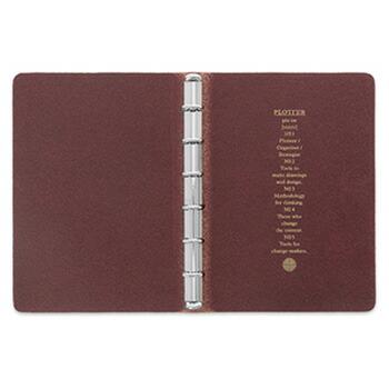 PLOTTER プロッター 6穴リングレザーバインダー Liscioリスシオ ミニ 