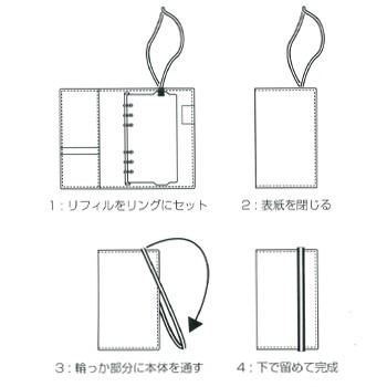 Knox ノックス システム手帳 バイブルサイズ リフィル ゴムバンド付リフター 縦型 グリーン オレンジ 521 808 文具マルシェ 通販 Yahoo ショッピング