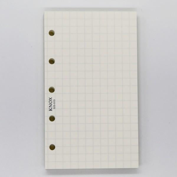 ☆ノックス システム手帳リフィル ミニ5サイズ メモ5mm方眼100枚 KNOX