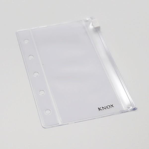 ☆ノックス システム手帳リフィル ミニ5サイズ ファスナー付クリア