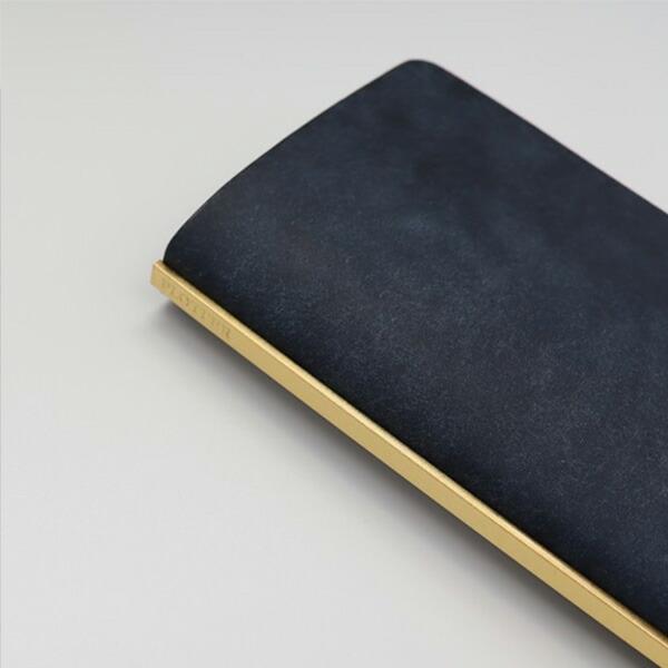 プロッター 5001 プエブロ 5穴リングレザーバインダー ネイビー ミニ5