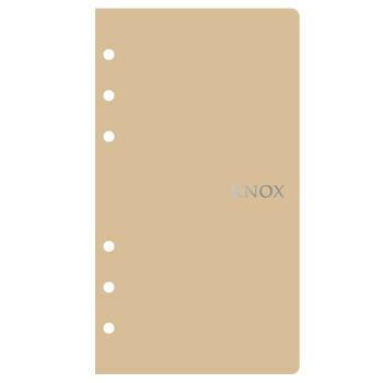 ☆ノックス システム手帳リフィル バイブルサイズ 6穴ノート 無地 2冊