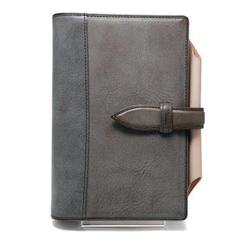 ノックス エヌピアス システム手帳 バイブルサイズ グレー×ナチュラル  