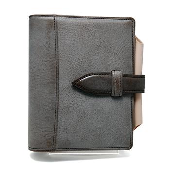 ノックス エヌピアス システム手帳 ミニサイズ グレー×ナチュラル N