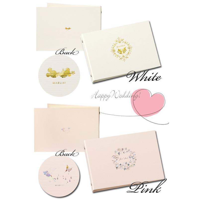 お取寄 ゲストブック ミッキー ミニー ホワイト 芳名帳 結婚式 受付 受付帳簿 ディズニー シリーズ ブライダル 手作り ハンドメイド メール便可 Me D1 文具王のosk Yahoo ショッピング店 通販 Yahoo ショッピング