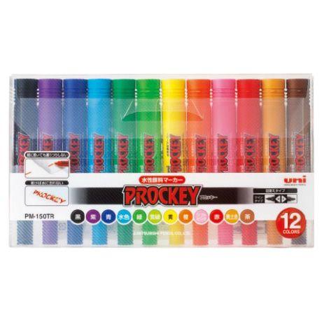 水性マーカー uni PROCKEY プロッキー12色セット PM-150TR 12C(N
