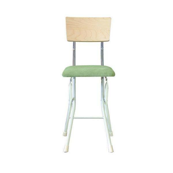 ルネセイコウ 日本製 折りたたみ椅子 フォールディング アッシュウッドチェア ナチュラル/グリーン AWC-48W 4901749311074