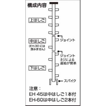 林業用ジョイント式はしご　枝打はしご　EH-60 4968757121606｜bungushop-y｜05