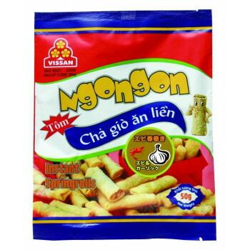 フジフードサービス ベトナム ビサン エビ春巻きスナック スプリングロール エビ＆ガーリック 50g 40袋 |b03 フジフードサービス ベトナム ビサン エビ春巻きスナック スプリング