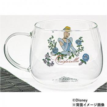三郷陶器 ディズニー シンデレラ 耐熱ガラスマグカップ 3331-02