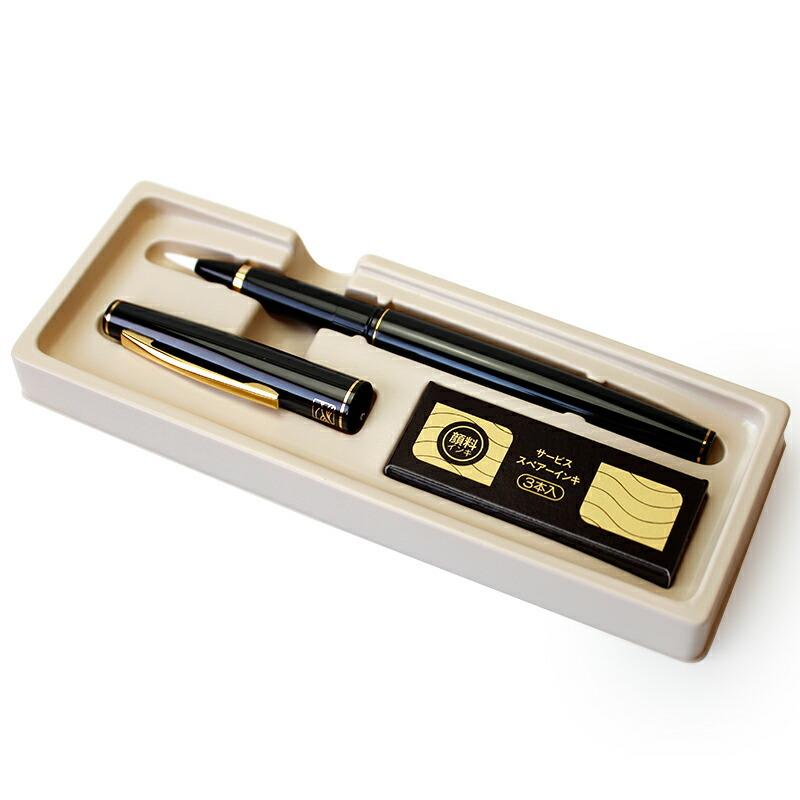 呉竹 くれたけ 万年毛筆 13号 黒軸 カートリッジ式 インキ3本付き 筆ペン Dt140 13c ブングショップヤフー店 通販 Yahoo ショッピング