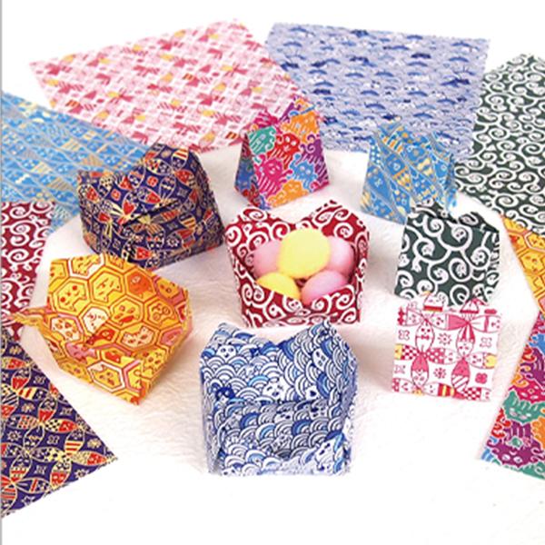 トーヨー猫だらけ 文様千代紙 005182 15.0×15.0cm 8柄×5枚 40枚入り