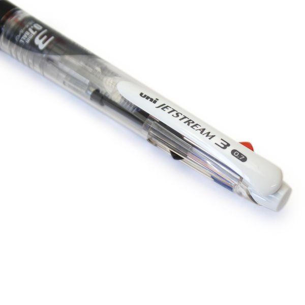 三菱鉛筆 ジェットストリーム 3色ボールペン 0.7mm 透明 T SXE3-400-07